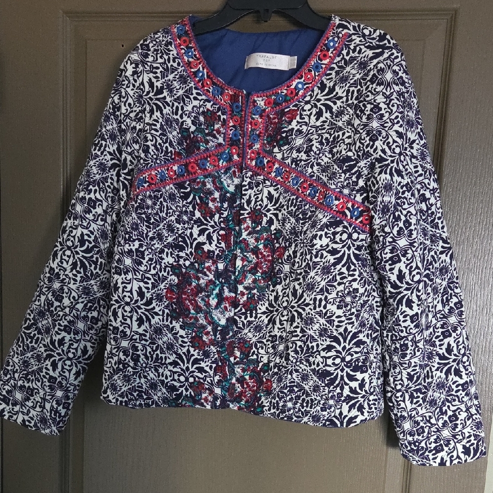 Zara Multicolor Embroidered Jacket